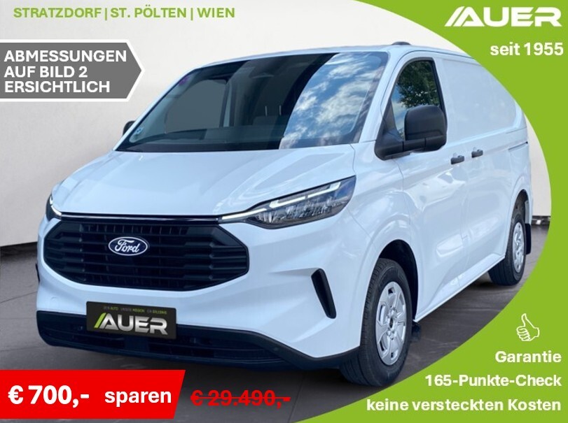 Ford Transit Custom 2,0 EcoBlue L1H1 300 | netto 23.990,-